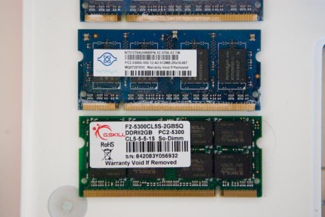 Comparing the MacBook RAM with the new RAM